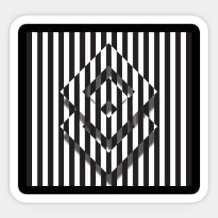 Op art pattern Sticker